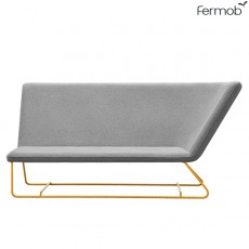 Méridienne Ultrasofa Miel / Tissu Gris Perle Fermob Jardinchic