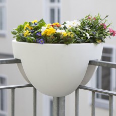 Pot pour Balcon d'Angle Eckling Blanc Rephorm Jardinchic