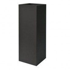 Pot Kube Tower Noir Euro3Plast JardinChic