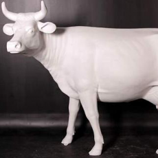 Statue Vache Blanche TexArtes Jardinchic