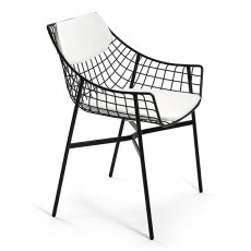 Fauteuil de Repas Summer Set Structure Noire Varaschin Jardinchic (coussins vendus séparément)