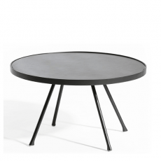 Table Basse Attol Aluminium Ronde Anthracite Oasiq Jardinchic