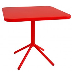 Table Carrée Grace H74cm Rouge Cerise Emu Jardinchic
