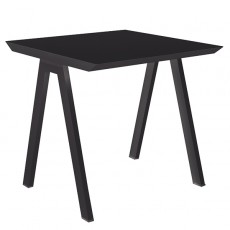 Table de Repas Vanity 80x80cm Anthracite Vlaemynck Jardinchic