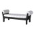 Banquette Belle Etoile Structure Noire Coussins Blanc Serralunga JardinChic
