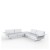 Canapé D'angle 4 Places Delta Blanc Vondom Jardinchic