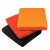 Coussin pour tabouret/socle Cube Orange Rouge Noir  Sywawa JardinChic