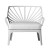 Fauteuil Bas Sunrise Face Detouré Driade JardinChic