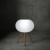 Lampadaire Babà Small Piétement Iroko Foncé Serralunga Jardinchic
