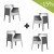 Offre Spéciale Lot de 4 Fauteuils Empilables TOY Driade JardinChic