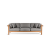 Canapé 3 Places Maro Teck Cordage Argile Oasiq Jardinchic