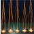 Suspension Coupelle & bougie noire Amira JardinChic