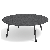 Table Basse Ronde Piper Plateau HPL Roda Jardinchic