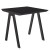 Table de Repas Vanity 80x80cm Anthracite Vlaemynck Jardinchic
