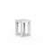 Tabouret Bas Frame Blanc Vondom Jardinchic