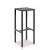 Tabouret Haut Quadrix Anthracite Vlaemynck Jardinchic