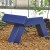 Banc Vache Bleu Outremer Edition Sous Etiquette JardinChic (Photo Non Contractuelle)