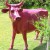 Statue Vache Rose Tex Artes JardinChic