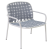 Chauffeuse Yard Blanc Mat / Sangles Gris Emu JardinChic