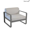 Fauteuil Bellevie Coussins Gris Flanelle