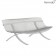 Banc Charivari Piétement Gris Métal Gris Métal Fermob Jardinchic