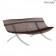 Banc Charivari Piétement Gris Métal Rouille Fermob Jardinchic