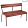 Banc à Dossier Luxembourg Ocre Rouge Fermob Jardinchic