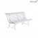 Banc Louisiane 150cm Blanc Coton Fermob Jardinchic