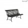 Banc Louisiane 150cm Réglisse Fermob Jardinchic