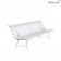 Banc Louisiane 200cm Blanc Coton Fermob Jardinchic