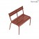 Banc Luxembourg Kid Ocre Rouge Fermob Jardinchic