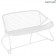 Banquette Sixties Blanc Coton / Tressage Blanc Coton Fermob Jardinchic