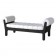 Banquette Belle Etoile Structure Noire Coussins Blanc Serralunga JardinChic