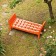 Banquette Belle Etoile Orange Laqué Vue d'en haut Serralunga JardinChic