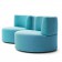 Fauteuil Belt  Ø90cm Smeraldo - Azzurro Varaschin Jardinchic