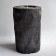 Bougie en Bois de Palmier Brûlé H30cm Diamètre 13cm Cire d'Abeille Couleur Noir Parfum Fleurs d'eau Vascolari JardinChic 