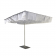 Socle pour parasol Breezer Gris Anthracite avec Parasol Breezer Blanc et Ardoise (vendu séparément) Sywawa Jardinchic