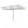 Socle pour parasol Breezer Blanc avec Parasol Breezer Blanc et Ardoise (vendu séparément) Sywawa Jardinchic