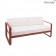 Canapé 2 places Bellevie Coussins Blanc Grisé Ocre Rouge Fermob Jardinchic