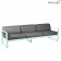 Canapé 3 places Bellevie Coussins Gris Graphite Menthe Glaciale Fermob Jardinchic