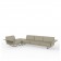 Canapé D'angle Droit 4 Places Delta Ecru Vondom Jardinchic