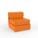 Canapé Modulable Ulm - Module Central Orange Vondom Jardinchic