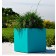 Pot  Carré kube Vert Emeraude Euro3plast Jardinchic
