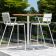 Table de Bar Ceru Teck/Blanc Oasiq Jardinchic