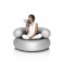 Pouf CH-AIR argent ambiance 2 fatboy 