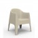 Chaise Avec Accoudoirs Solid Sable Vondom Jardinchic