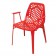 Lot de 2 Chaises Pattern avec accoudoirs Rouge Ecarlate Emu JardinChic