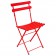 Lot de 2 Chaises Pliables Arc-en-Ciel Rouge Ecarlate Emu JardinChic 