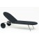 Chaise longue Shell Noir Profil Fuera Dentro JardinChic