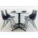 Chaises De Repas Piétement Inox Faz Noires Vondom JardinChic